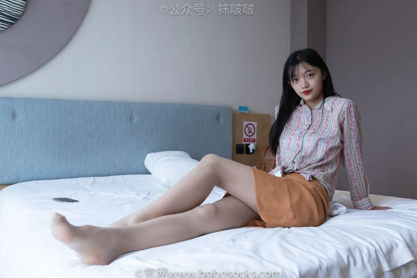 [BoBoSocks袜啵啵]NO.008 涵涵-帆布鞋、白色短棉袜、肉丝 [139P]插图2